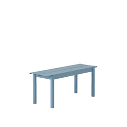 Linear Steel Bench, Light Blue 110 cm