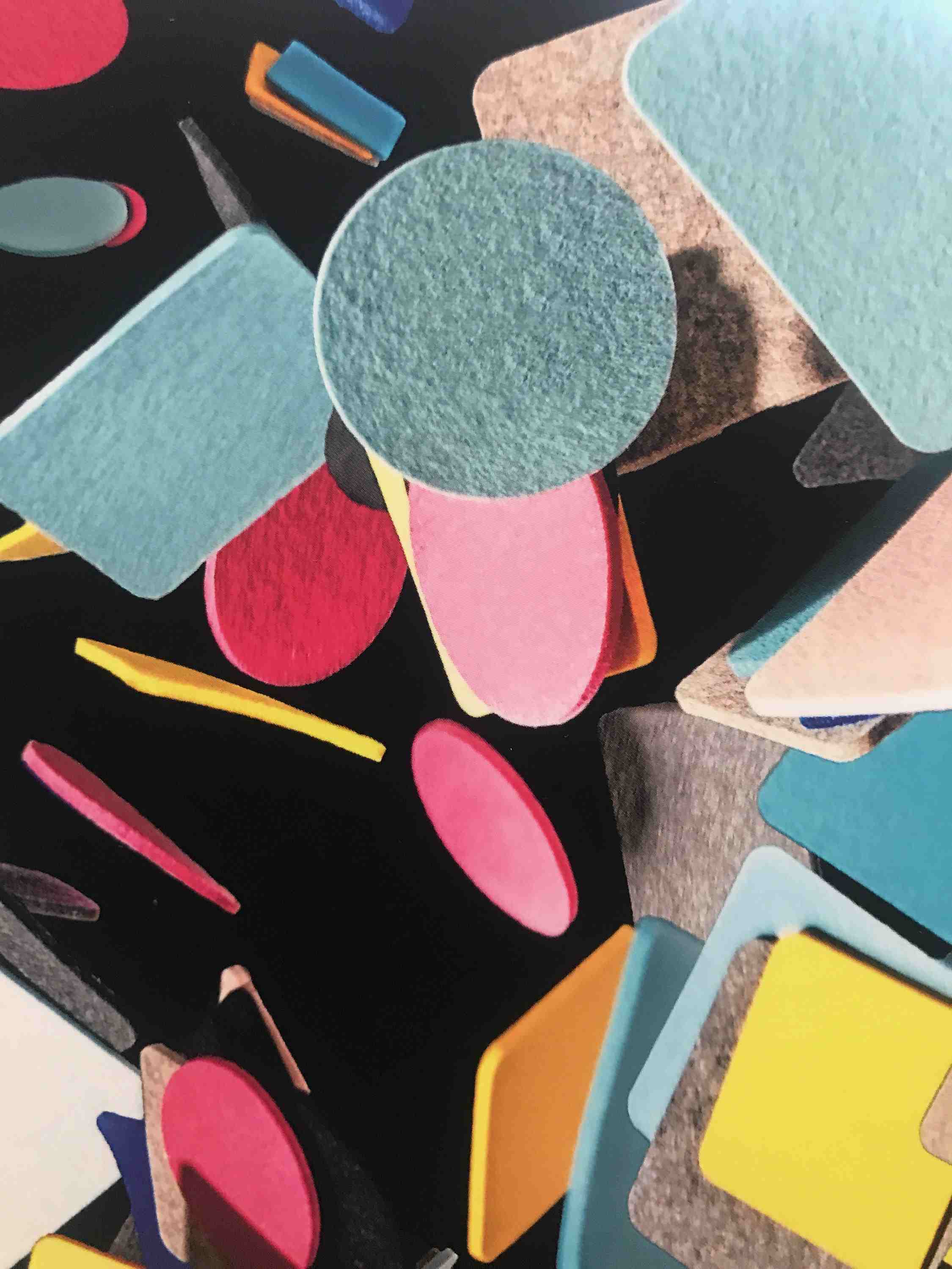 Felt coaster round, 10cm, aubergine