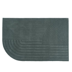 Relevo Rug, Dark Green, 6'5 x 9'8