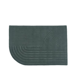 Relevo Rug, Dark Green, 5'6 x 7'9