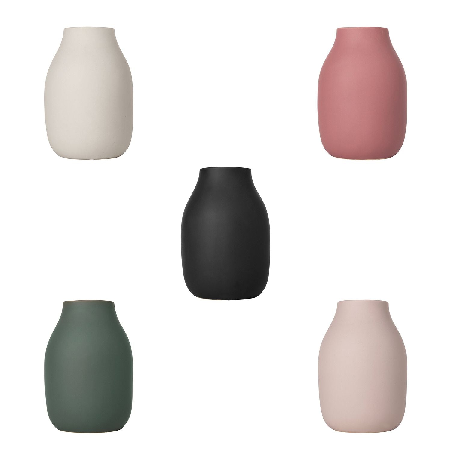 Colora Vase, Peat Black, 8 x 6"