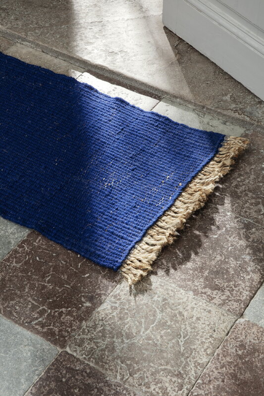 Block Mat, Bright Blue/Natural