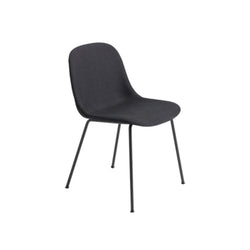 Fiber Side Chair, Black, Black Tube Base