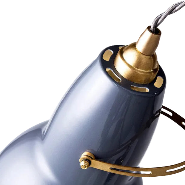Original 1227 Brass Desk Lamp, Elephant Grey
