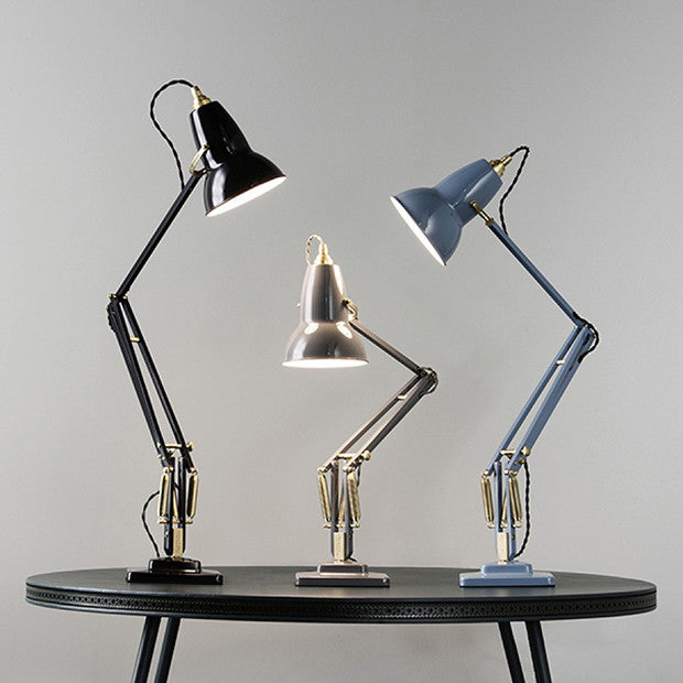 Original 1227 Brass Desk Lamp, Elephant Grey