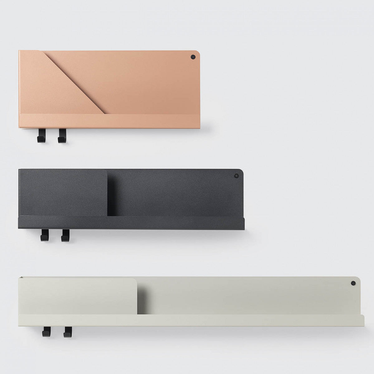 Folded Shelves Medium Black