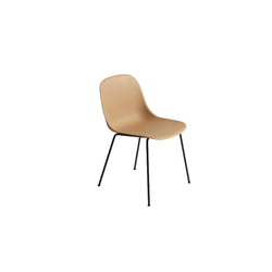 Fiber Side Chair, Ochre Seat/Black Tube base