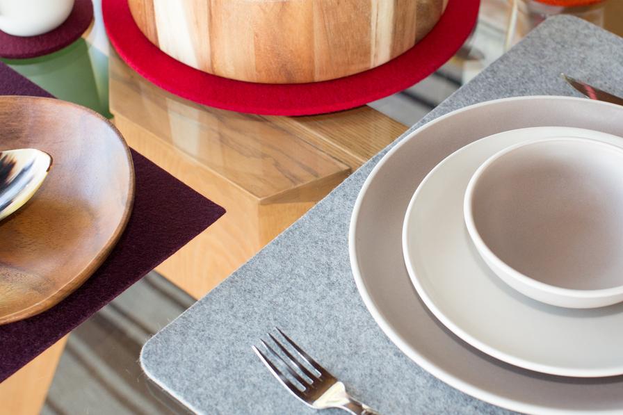 Felt Placemat, 30x45cm, anthracite