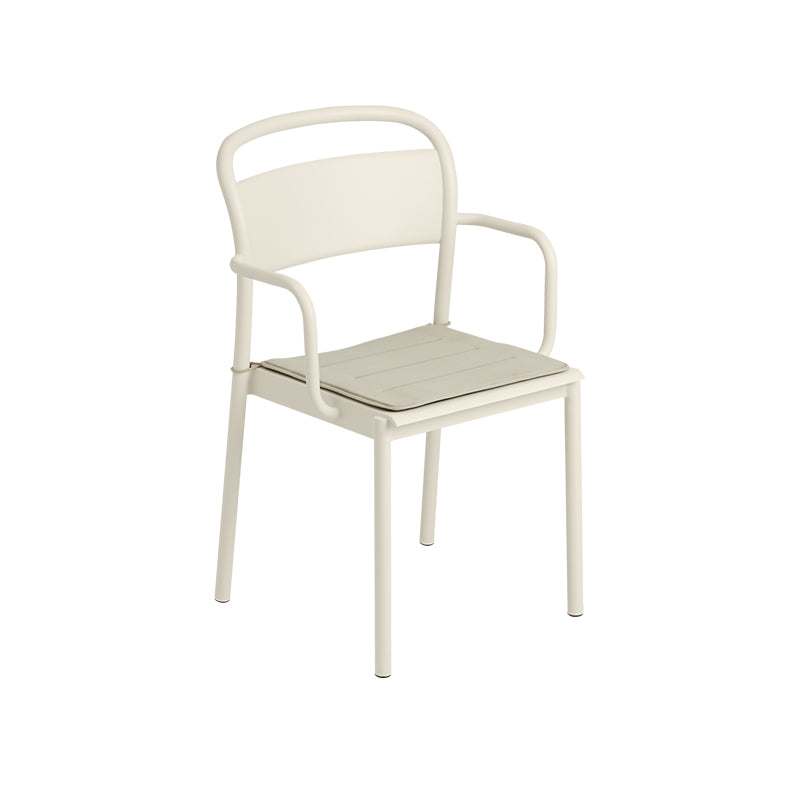 Linear Chair Seat Pad, Light Grey