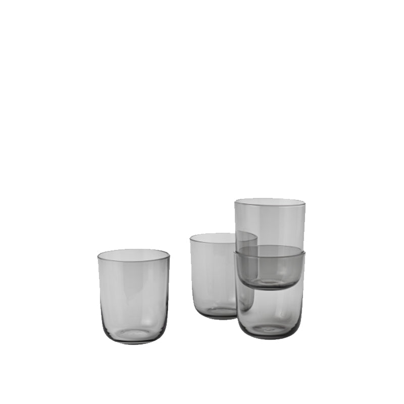 Corky Glasses, Set of Four, High Grey