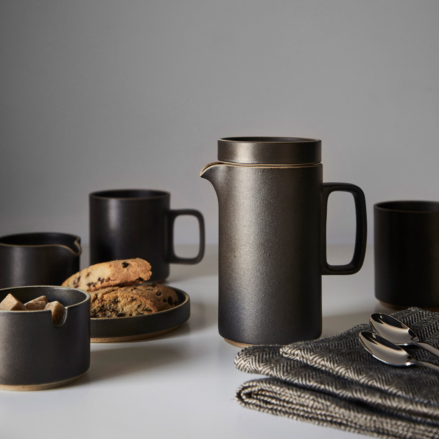 Hasami Plate, 3.3" Black