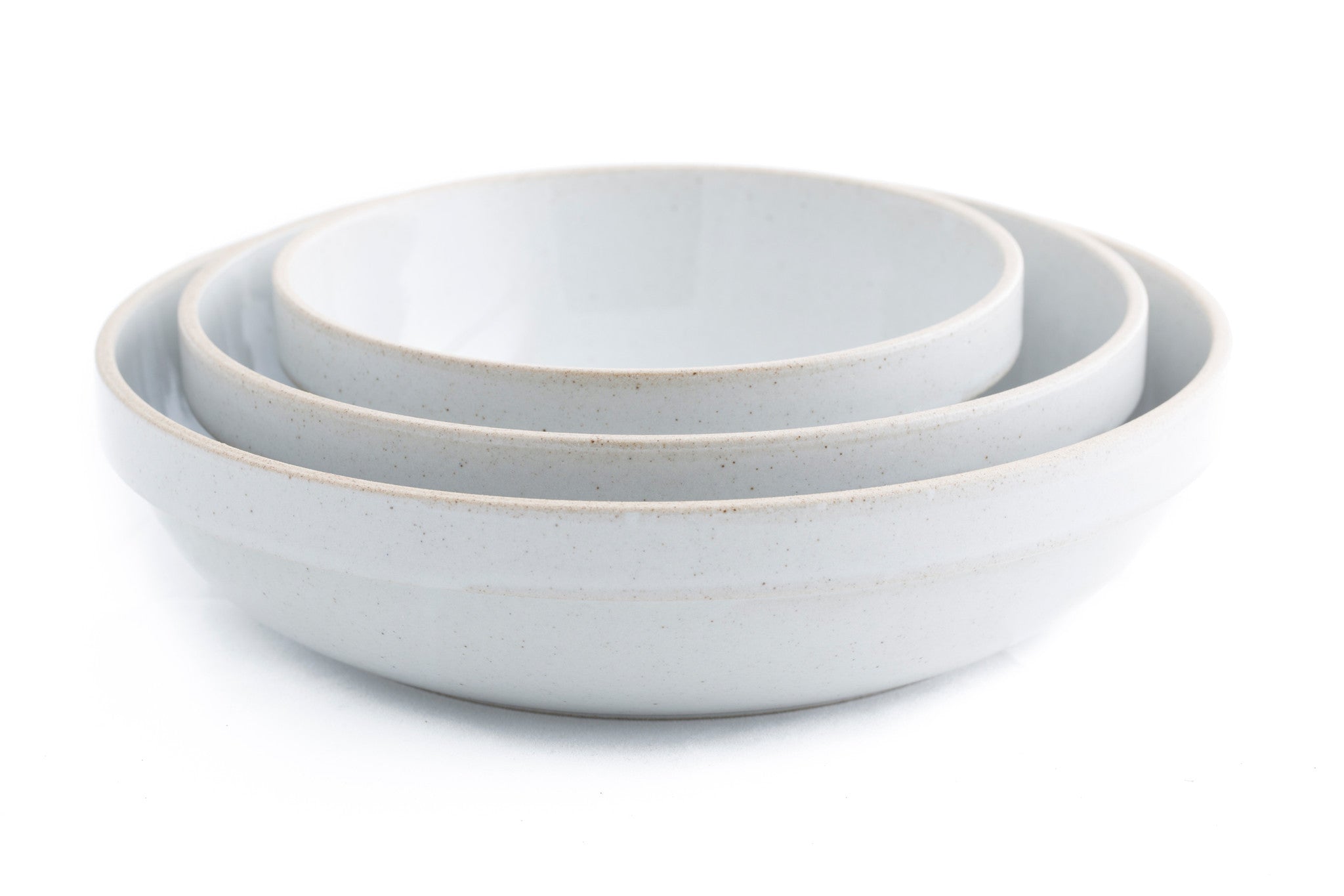Hasami Round Bowl Gloss Grey, 8.5"