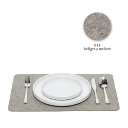 Felt placemat, 30x45cm, hellgrau light grey