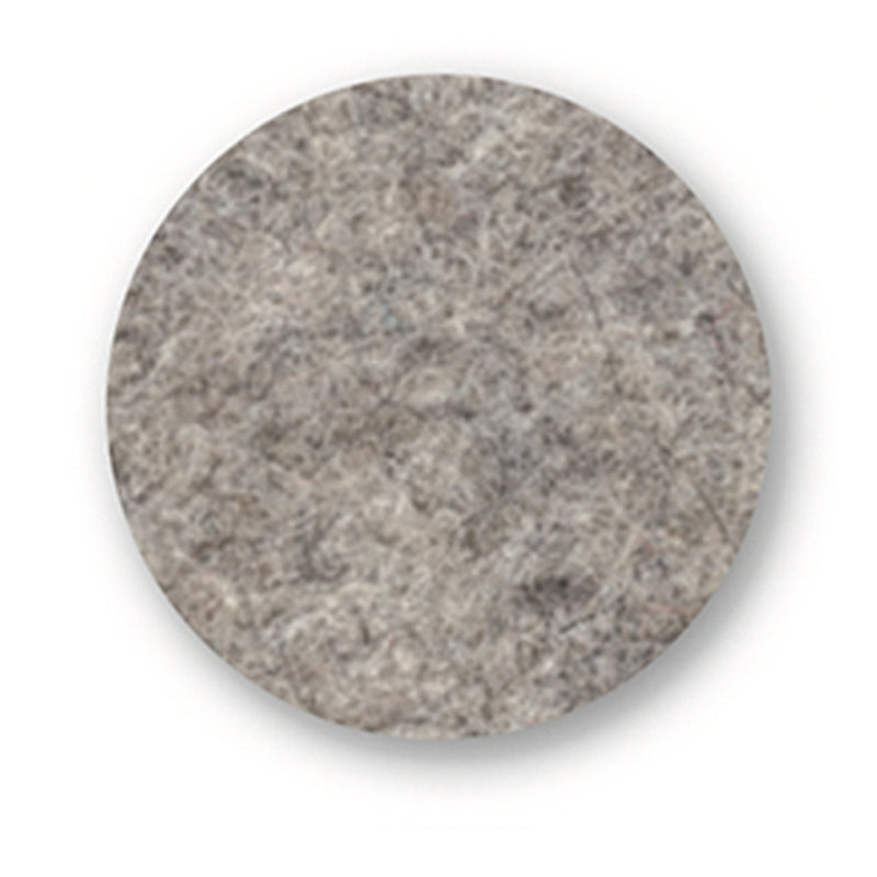 Felt placemat round, 33cm, hellgrau grey