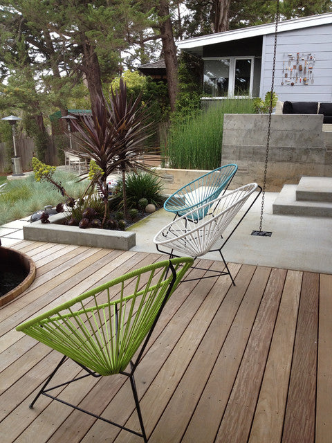Acapulco Chair, Grey Cord/ Black Frame