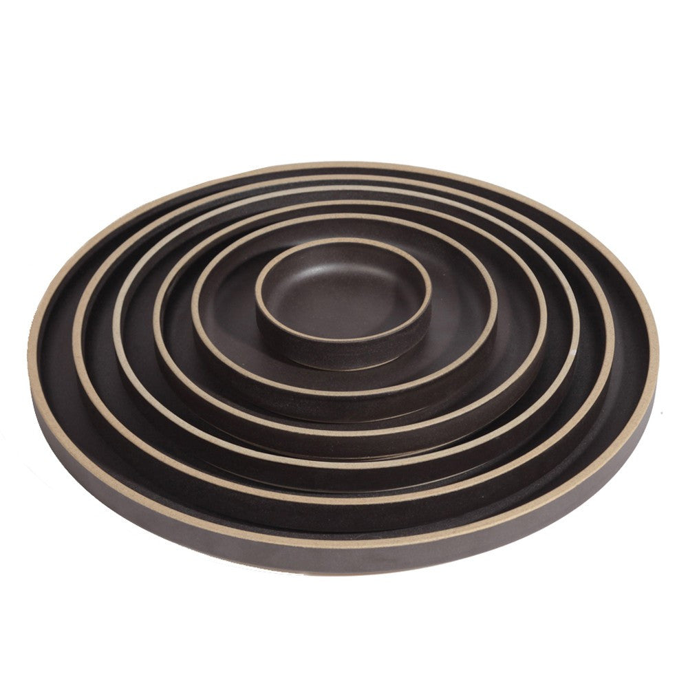 Hasami Porcelain Plate, 5.6" Black