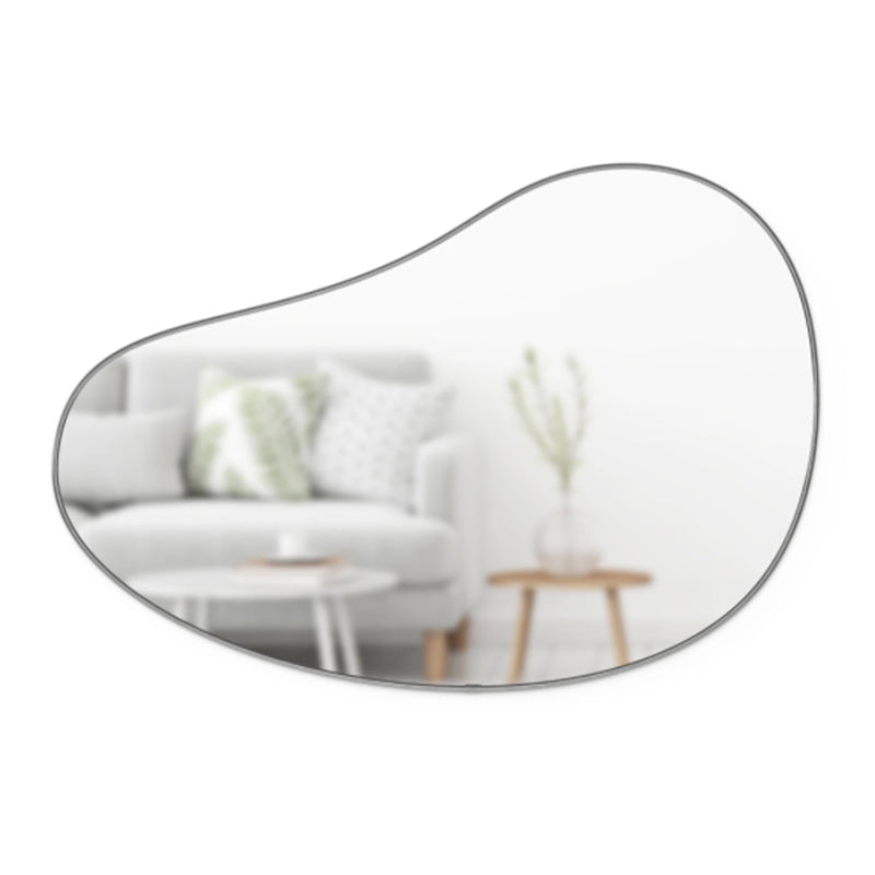 Hubba Pebble 24 x 36 Metallic, Titanium Mirror