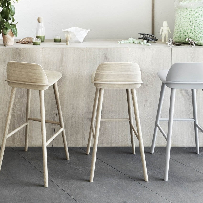 Nerd Stool, Natural Oak, 75cm