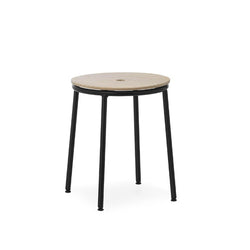 Circa Stool 45 cm Black Steel, Oak