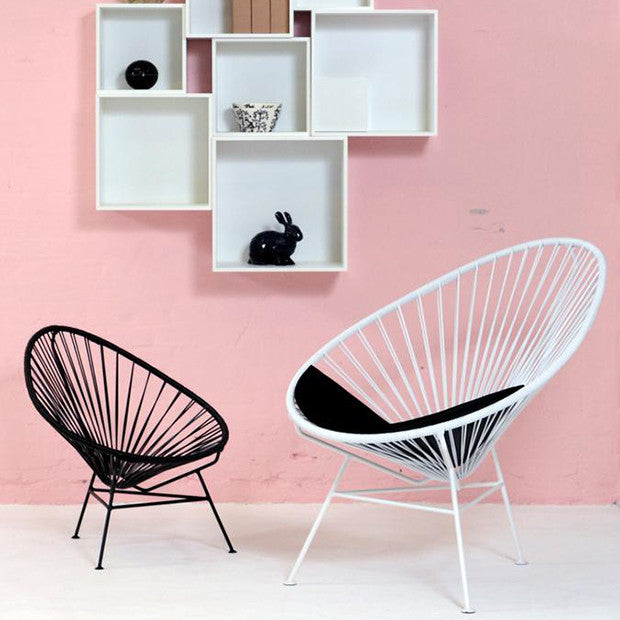 Acapulco Chair, White Cord/White Frame