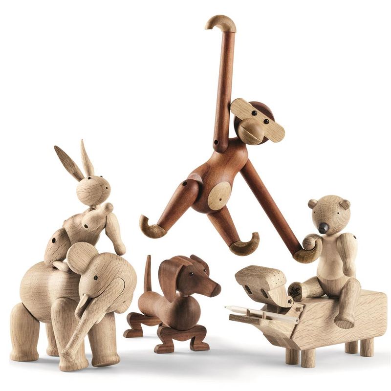 Kay Bojesen Bear, Medium, Oak/Maple