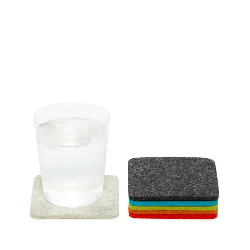 Felt coaster 11x11cm, black