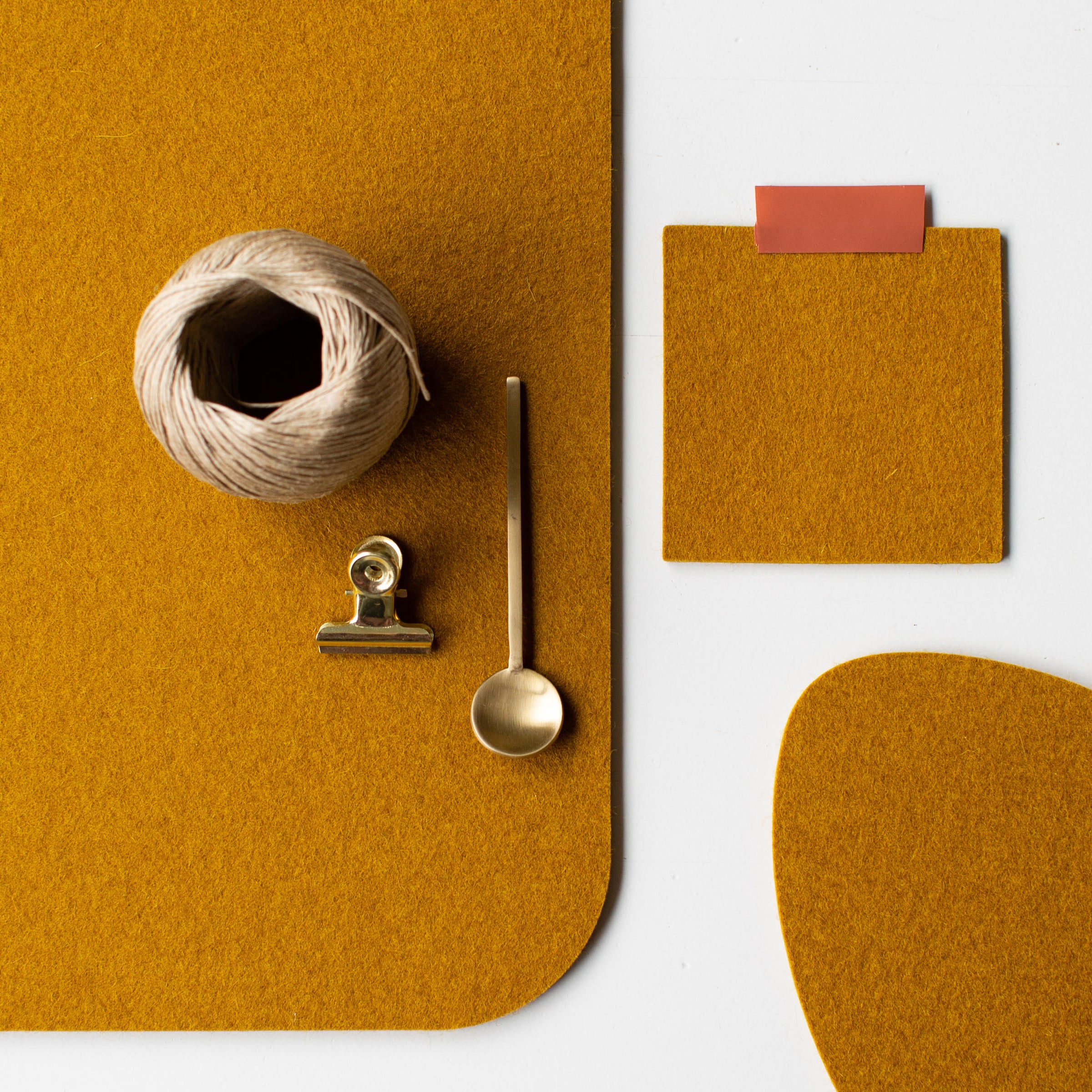 Felt placemat, 30x45cm, Petrol