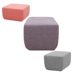 Opera Pouf, Small, Aqua Grey Felt 292