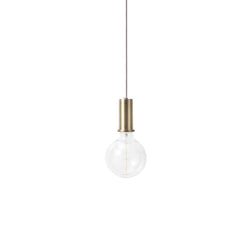 Collect Lighting, Socket Pendant Low Brass UL Version (Short Cord 30