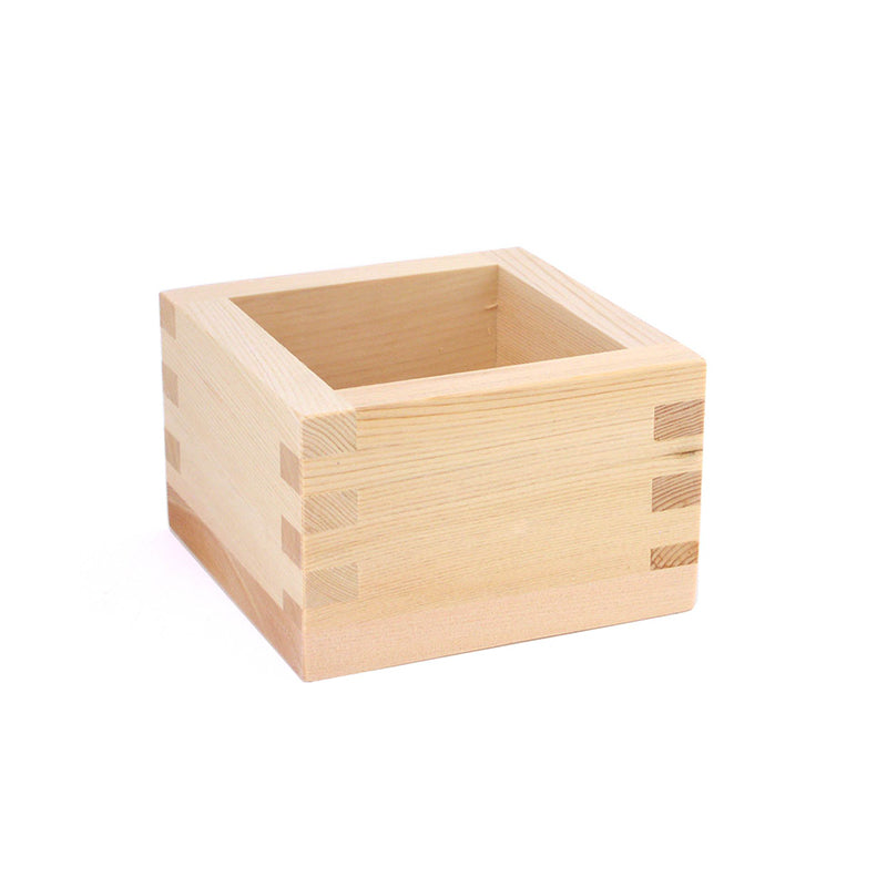 Sake Cup, square hinoki