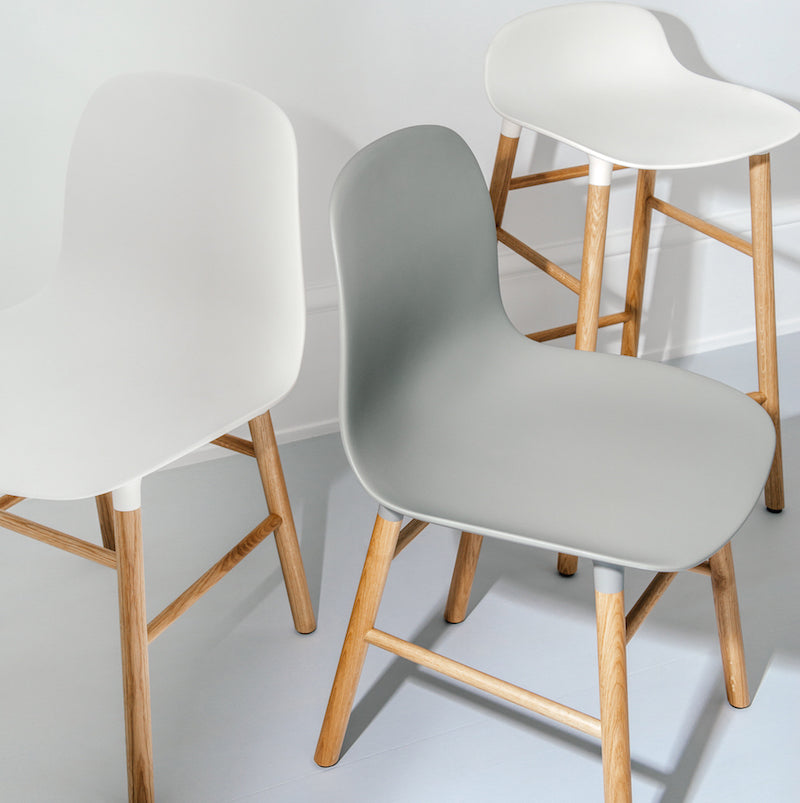 Form Chair, Grey/Oak