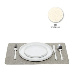 Felt Placemat, 30x45cm, White